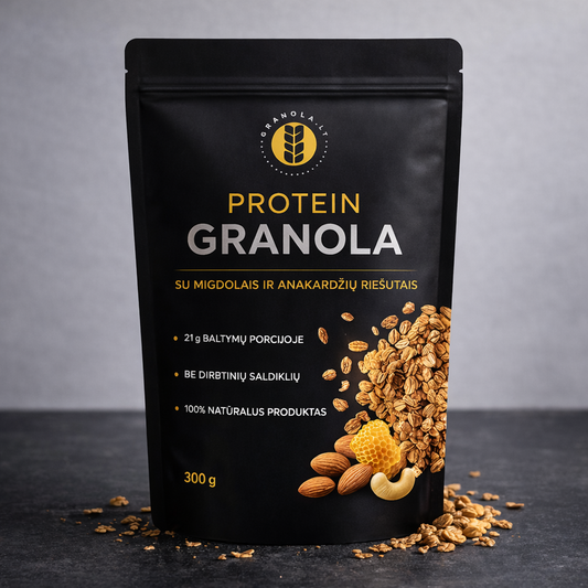 Protein Granola su anakardžių ir migdolų riešutais 300g